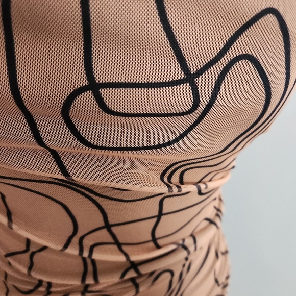 PrettyLittleThing Brown Sleeveless Cowl Neck Slip Dress size 6 NWT - Picture 9 of 15